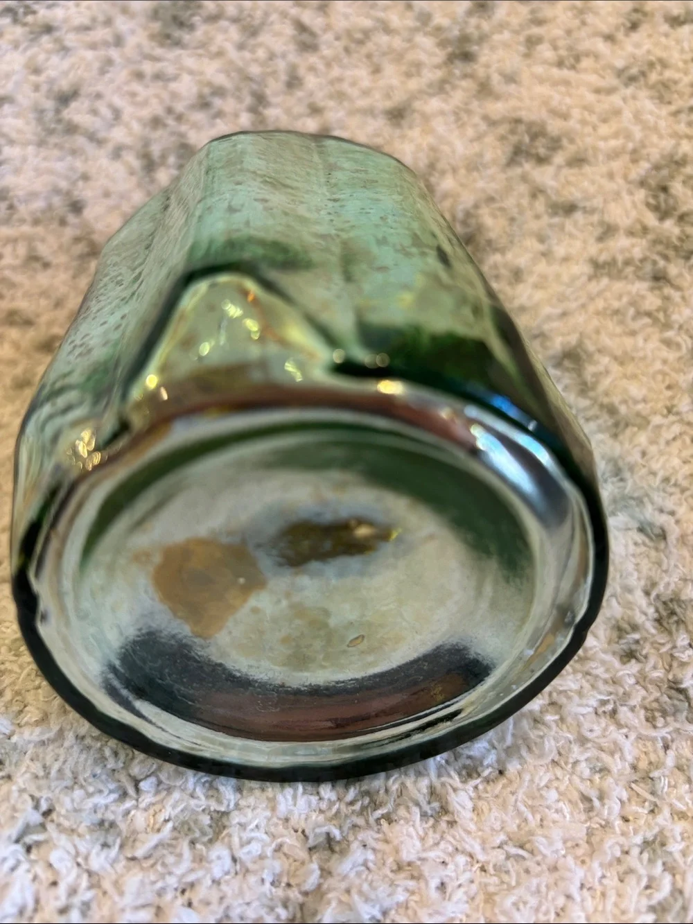 Decorative Sage Green Mercury Glass Votive Candle Holder NWT Pier One 3.75x3”